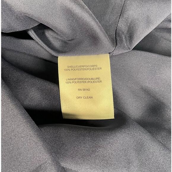 Gal Meets Glam Collection Navy Midi Skirt Women Size 4 Double Lined with Pockets - Picture 9 of 12